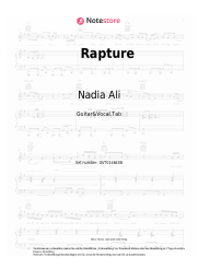 undefined Nadia Ali - Rapture