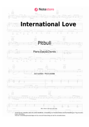 Noten, Akkorde Pitbull, Chris Brown - International Love