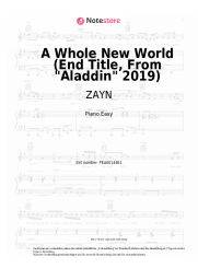 undefined ZAYN, Zhavia Ward - A Whole New World (End Title, From Aladdin 2019)