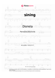 Noten, Akkorde Dionela, Jay R - sining