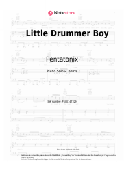 Noten, Akkorde Pentatonix - Little Drummer Boy