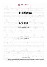 Noten, Akkorde Shakira, El Cata - Rabiosa