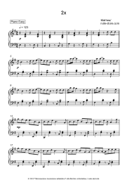 Noten, Akkorde Mathea - 2x