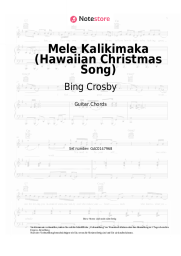 Noten, Akkorde Bing Crosby, The Andrews Sisters - Mele Kalikimaka (Hawaiian Christmas Song)