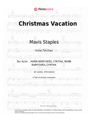 Noten, Akkorde Mavis Staples - Christmas Vacation