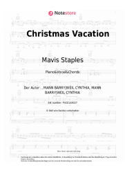Noten, Akkorde Mavis Staples - Christmas Vacation