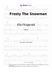 Noten, Akkorde Ella Fitzgerald - Frosty The Snowman