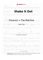 Noten, Akkorde Florence + The Machine - Shake It Out