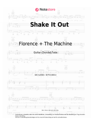 Noten, Akkorde Florence + The Machine - Shake It Out