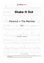 Noten, Akkorde Florence + The Machine - Shake It Out