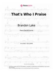 undefined Brandon Lake - That's Who I Praise