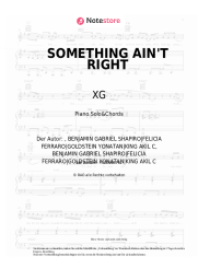 Noten, Akkorde XG - SOMETHING AIN'T RIGHT