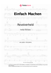 Noten, Akkorde Revolverheld - Einfach Machen