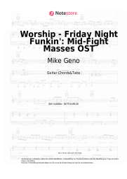 Noten, Akkorde Mike Geno - Worship - Friday Night Funkin': Mid-Fight Masses OST