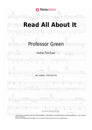 Noten, Akkorde Professor Green, Emeli Sande - Read All About It