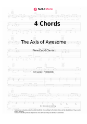 Noten, Akkorde The Axis of Awesome - 4 Chords