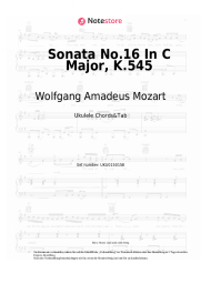undefined Wolfgang Amadeus Mozart - Sonata No.16 In C Major, K.545
