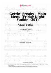 Noten, Akkorde Kawai Sprite - Gettin' Freaky - Main Menu (Friday Night Funkin' OST)