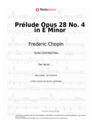 undefined Frederic Chopin - Prélude Opus 28 No. 4 in E Minor
