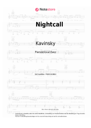 Noten, Akkorde Kavinsky, Lovefoxxx - Nightcall