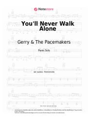 Noten, Akkorde Gerry & The Pacemakers - You'll Never Walk Alone