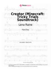 Noten, Akkorde Lena Raine - Creator (Minecraft: Tricky Trials Soundtrack)