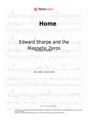Noten, Akkorde Edward Sharpe and the Magnetic Zeros - Home