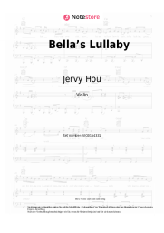 Noten, Akkorde Jervy Hou - Bella’s Lullaby