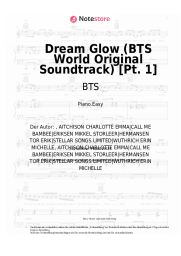 Noten, Akkorde BTS, Charli XCX - Dream Glow (BTS World Original Soundtrack) [Pt. 1]
