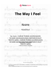 Noten, Akkorde Keane - The Way I Feel