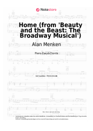 Noten, Akkorde Alan Menken - Home (from 'Beauty and the Beast: The  Musical')