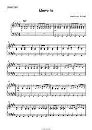 Noten, Akkorde Jean-Louis Aubert - Merveille