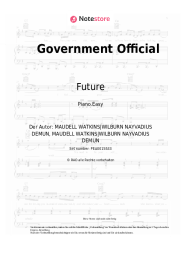 Noten, Akkorde Future - Government Official