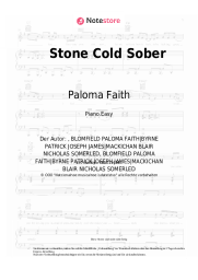 Noten, Akkorde Paloma Faith - Stone Cold Sober