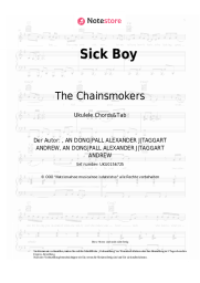 Noten, Akkorde The Chainsmokers - Sick Boy