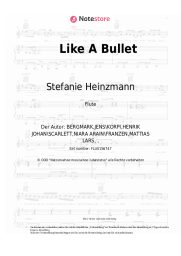 Noten, Akkorde Stefanie Heinzmann - Like A Bullet