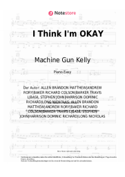 Noten, Akkorde Machine Gun Kelly, Yungblud, Travis Barker - I Think I'm OKAY