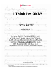 Noten, Akkorde Machine Gun Kelly, Yungblud, Travis Barker - I Think I'm OKAY