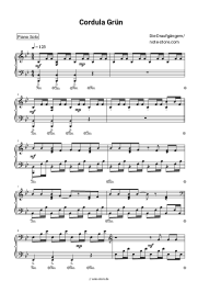Noten, Akkorde Die Draufgänger - Cordula Grün
