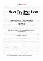 Noten, Akkorde Creedence Clearwater Revival - Have You Ever Seen The Rain