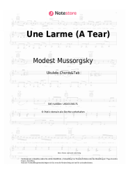undefined Modest Mussorgsky - Une Larme (A Tear) 