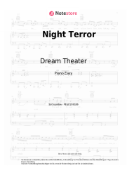 Noten, Akkorde Dream Theater - Night Terror