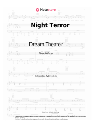Noten, Akkorde Dream Theater - Night Terror