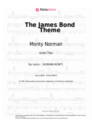 Noten, Akkorde Monty Norman - The James Bond Theme