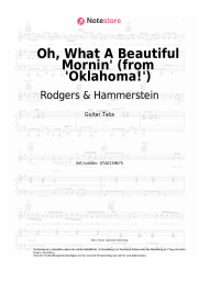 Noten, Akkorde Rodgers & Hammerstein - Oh, What A Beautiful Mornin' (from 'Oklahoma!')