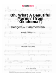 Noten, Akkorde Rodgers & Hammerstein - Oh, What A Beautiful Mornin' (from 'Oklahoma!')