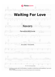 Noten, Akkorde Navaro, Catching Sunrises - Waiting For Love