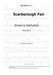 Noten, Akkorde Simon & Garfunkel - Scarborough Fair/Canticle