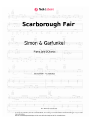 Noten, Akkorde Simon & Garfunkel - Scarborough Fair/Canticle