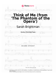 undefined Sarah Brightman, Steve Barton, Andrew Lloyd Webber - Think of Me (from 'The Phantom of the Opera')